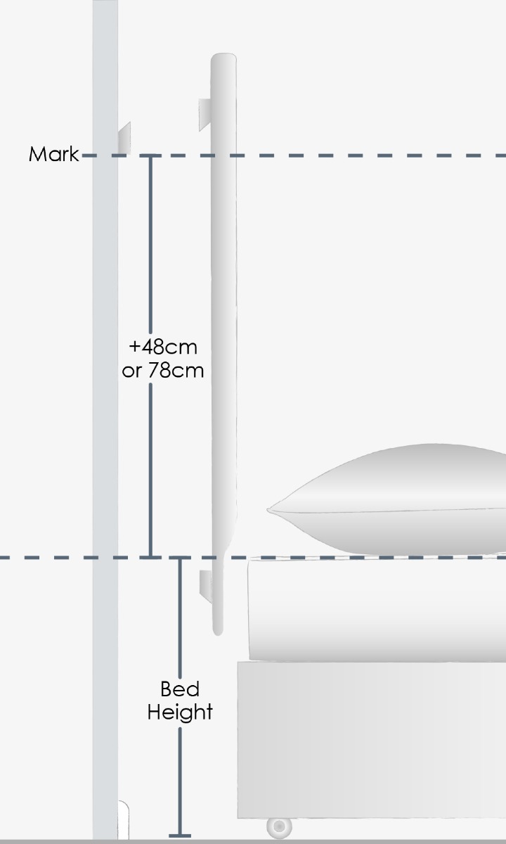 Fitting headboard to the wall