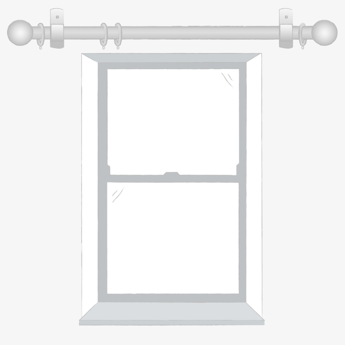 Fixing curtain pole
