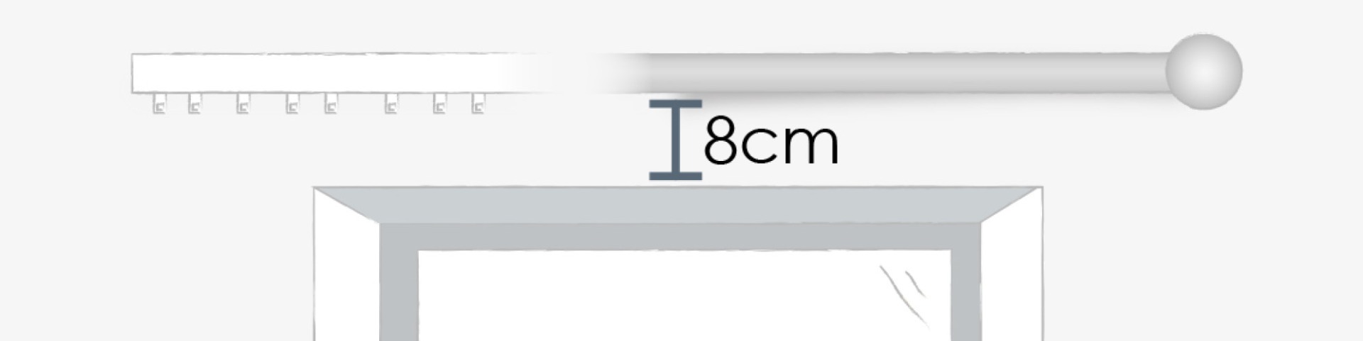 Curtain height above window