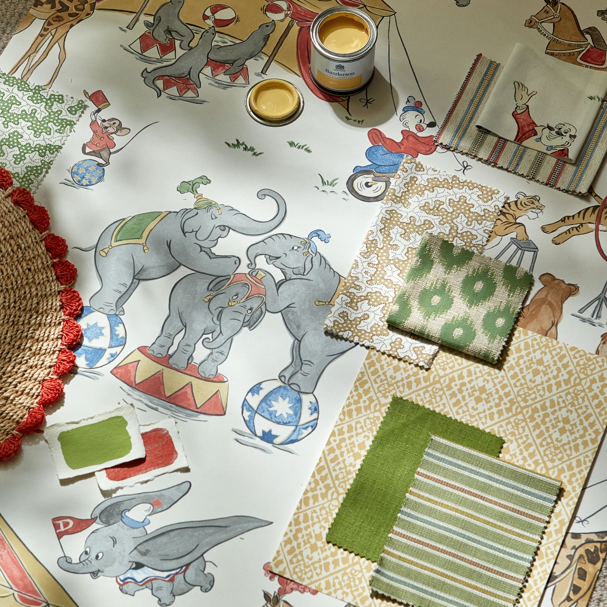 Fabric and wallpaper samples