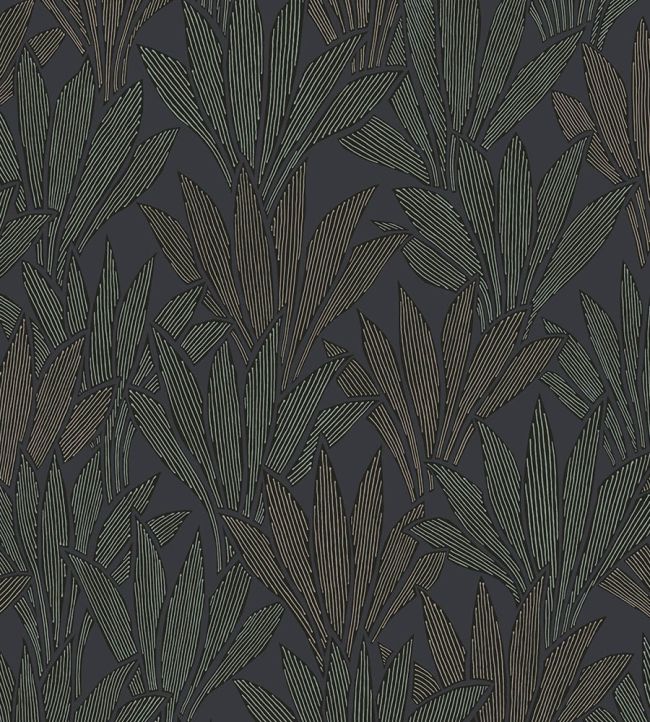 Abstract Palm Wallpaper by Eijffinger Blue
