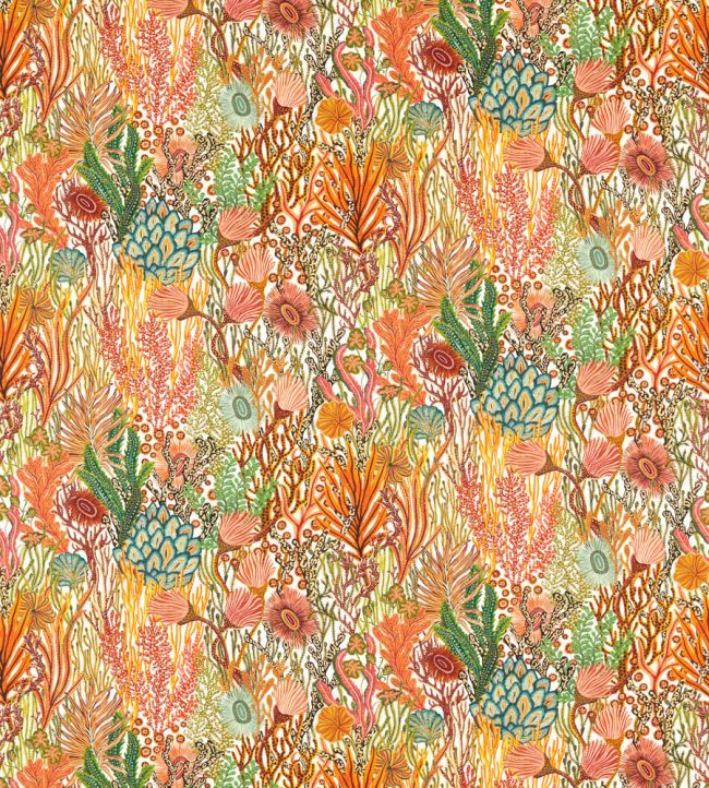 Acropora Outdoor Fabric by Harlequin Brazilian Rosewood/Nectar/Tree Canopy