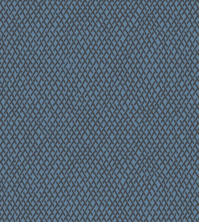 Amime Wallpaper by Farrow & Ball Chinese Blue / Railings