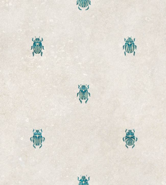 Audrey Wallpaper by Sandberg Blue