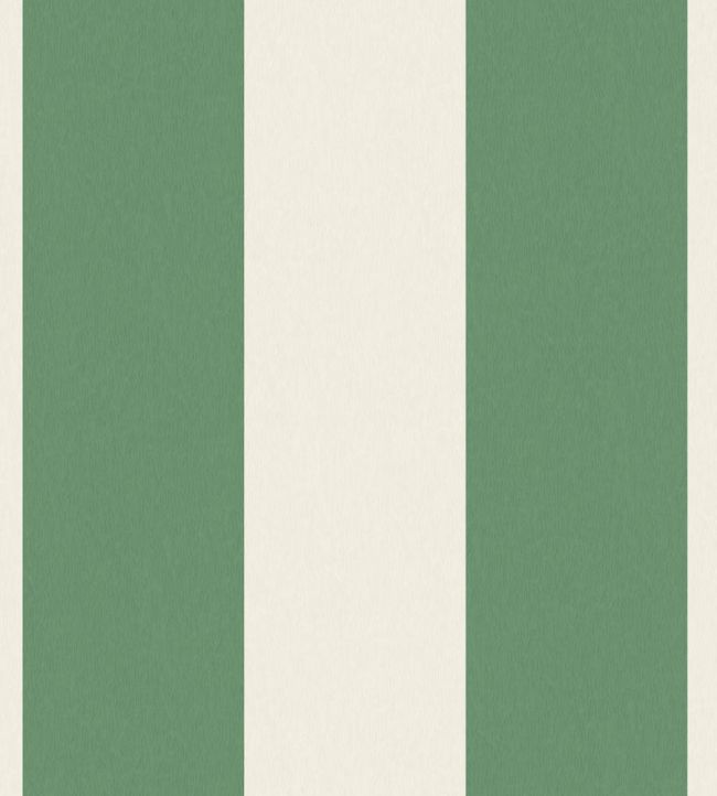 Awning Stripe Fabric by Woodchip & Magnolia Green/Magnolia