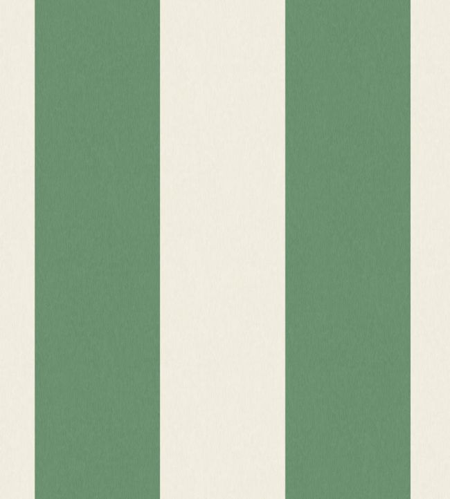 Awning Stripe Wallpaper by Woodchip & Magnolia Green/Magnolia