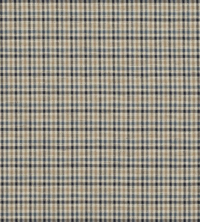 Babington Check Fabric by Mulberry Home Indigo