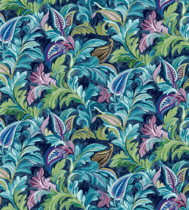 Baby Highgrove Fabric by Arley House Sapphire
