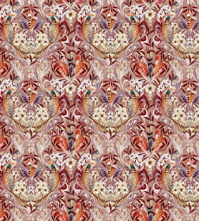 Baby Rostherne Fabric by Arley House Mulberry