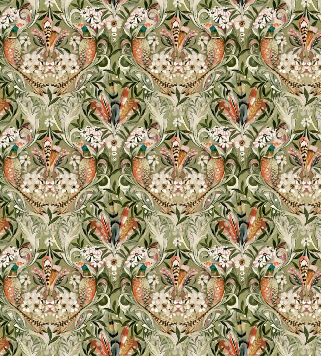 Baby Rostherne Fabric by Arley House Pine