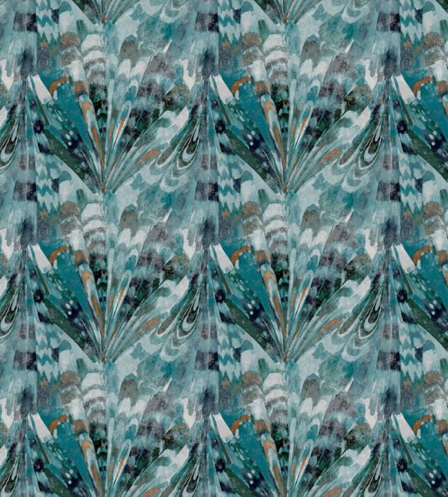 Baby Rutland Fabric by Arley House Teal