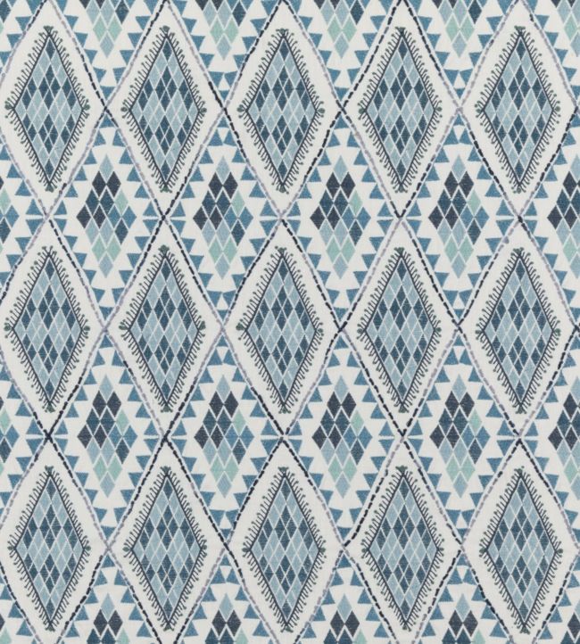 Castelo Fabric by Baker Lifestyle Indigo