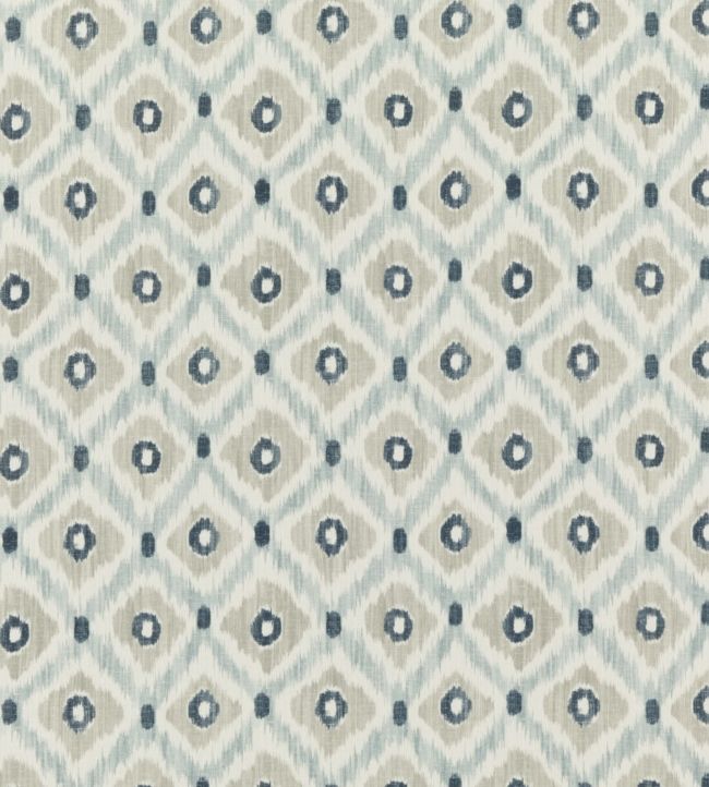 Vasco Fabric by Baker Lifestyle Indigo / Stone