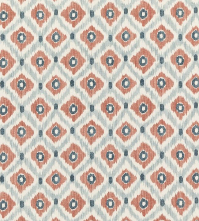 Vasco Fabric by Baker Lifestyle Indigo / Spice