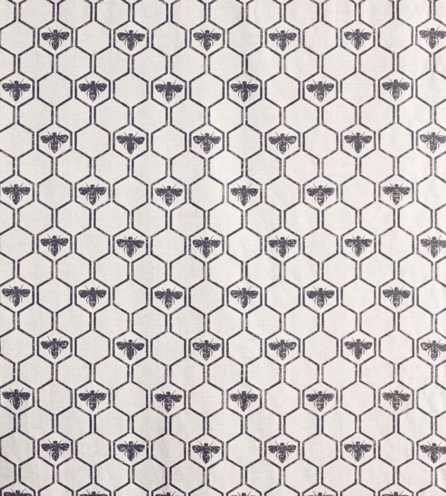 Honey Bees Fabric by Barneby Gates Charcoal