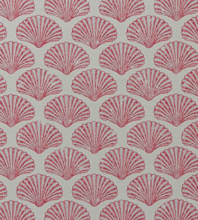 Scallop Shell Fabric by Barneby Gates Red