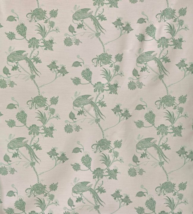Vintage Bird Trail Fabric by Barneby Gates Plaster/Green