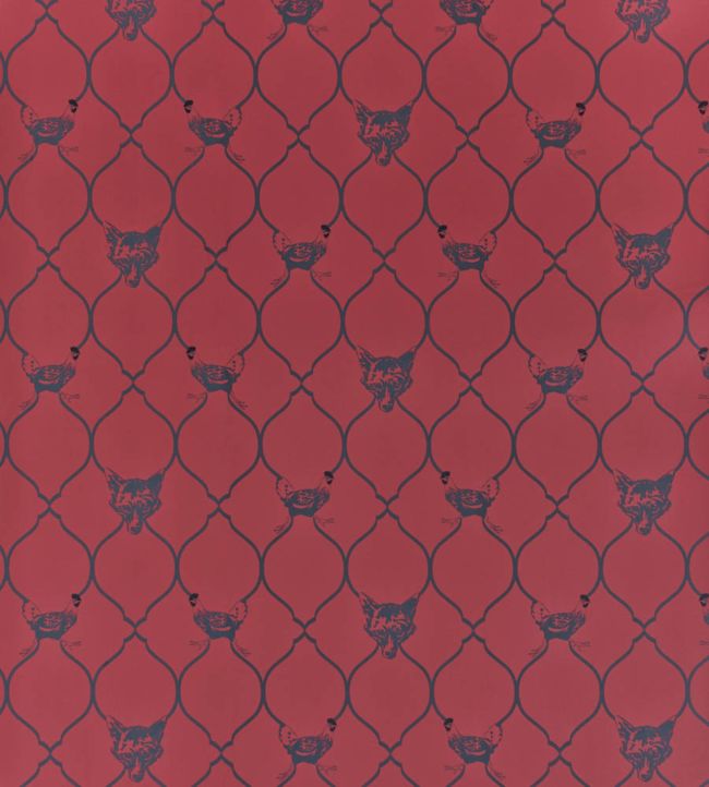 Fox And Hen Wallpaper by Barneby Gates Brick
