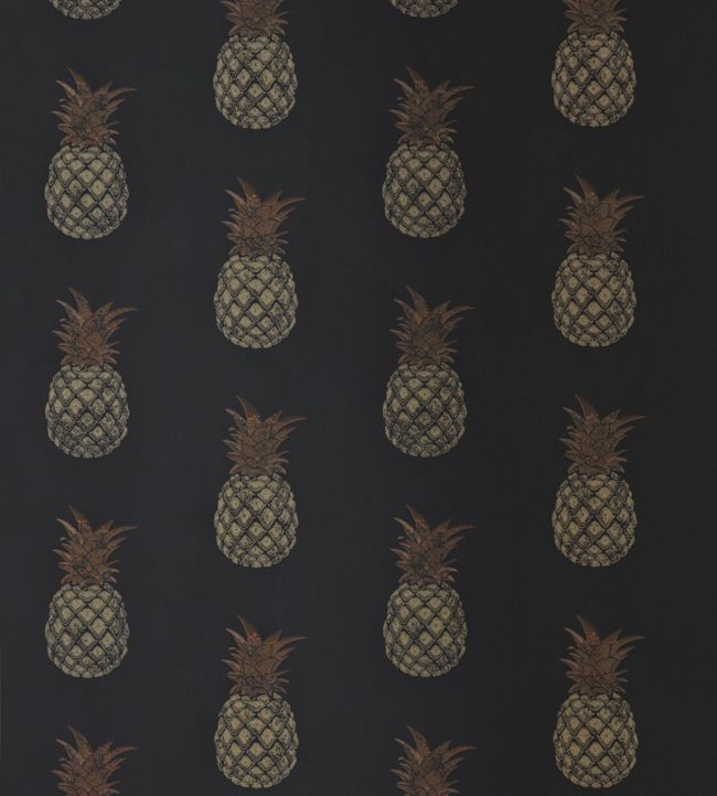 Pineapple Wallpaper by Barneby Gates Charcoal