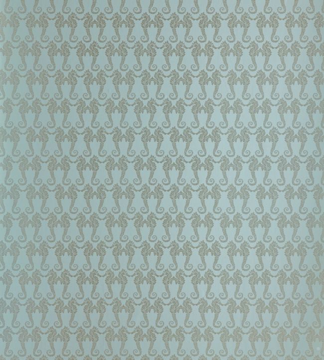 Seahorse Wallpaper by Barneby Gates Eau de Nil