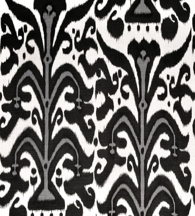 Belfour Fabric by Christopher Farr Cloth Charcoal
