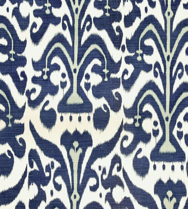 Belfour Fabric by Christopher Farr Cloth Indigo
