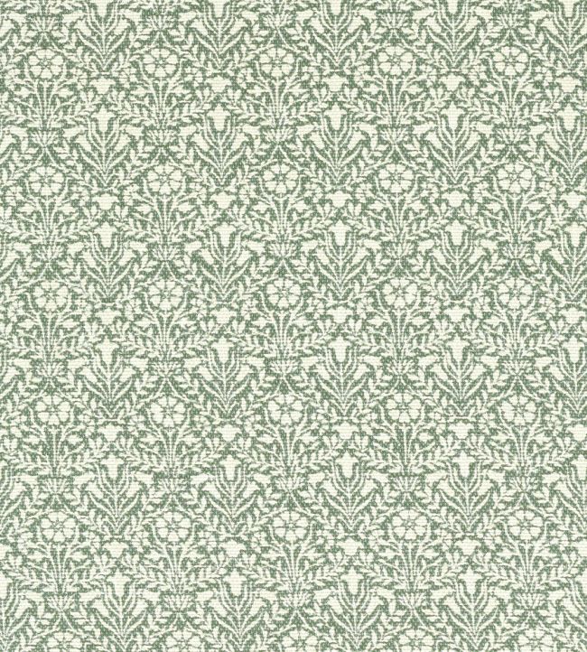 Bellflowers Weave Fabric by Morris & Co Seagreen