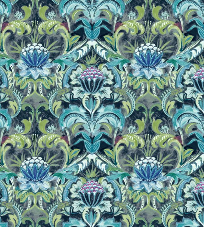 Belvedere Fabric by Arley House Sapphire