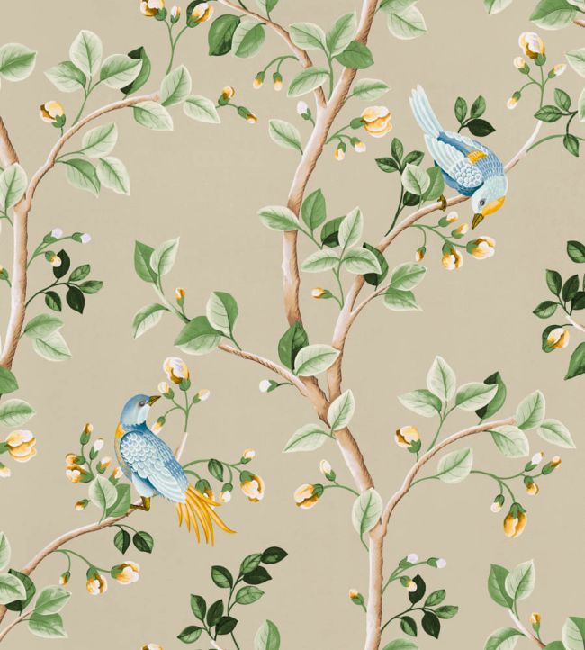 Birds Prosperity Wallpaper by Coordonne Papyrus
