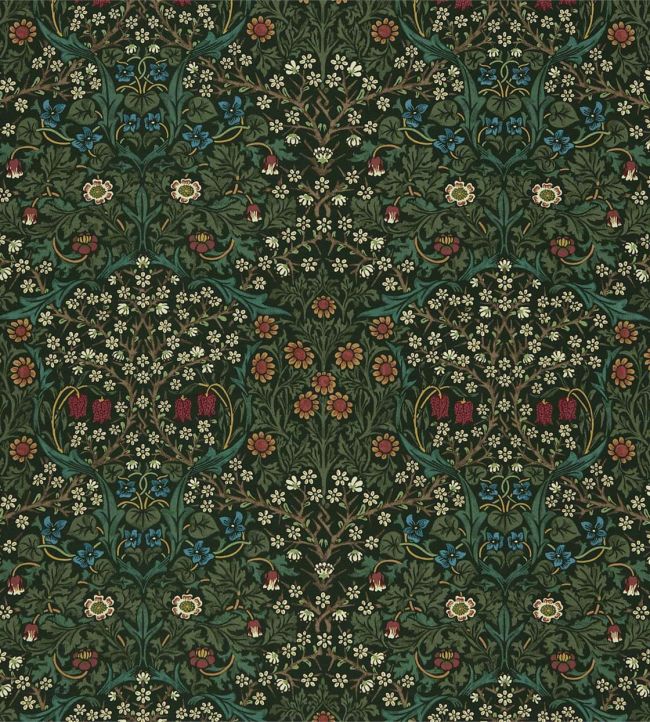 Blackthorn Fabric by Morris & Co Green