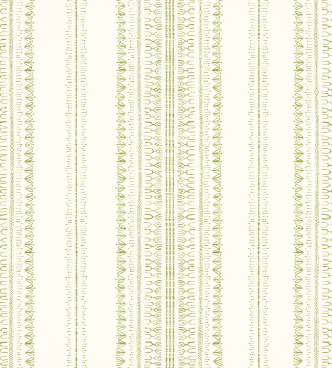 Bodo Pattern Bodo Stripe Wallpaper in Willow by The Pure Edit | Jane Clayton
