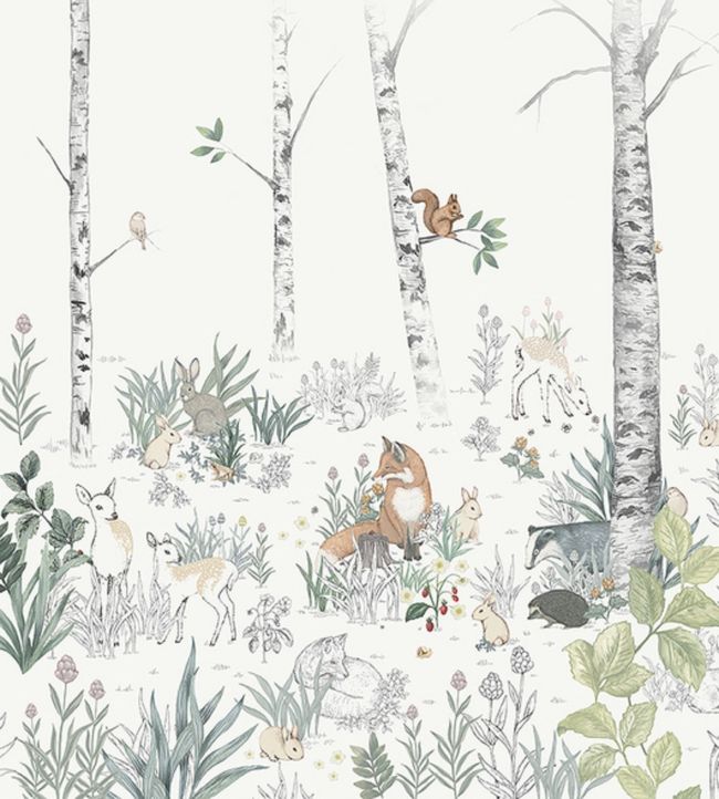 Magic Forest Wallpaper Mural by Borastapeter in 81 | Jane Clayton