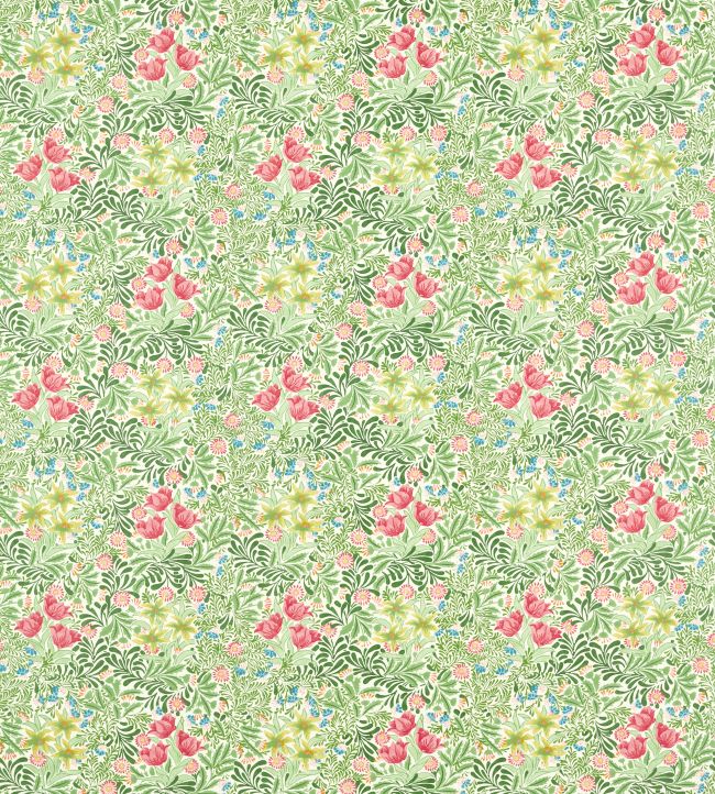 Bower Fabric by Morris & Co Boughs Green/Rose