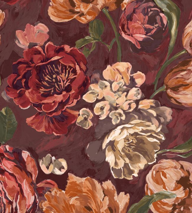 Bronte Fabric by Arley House Crimson