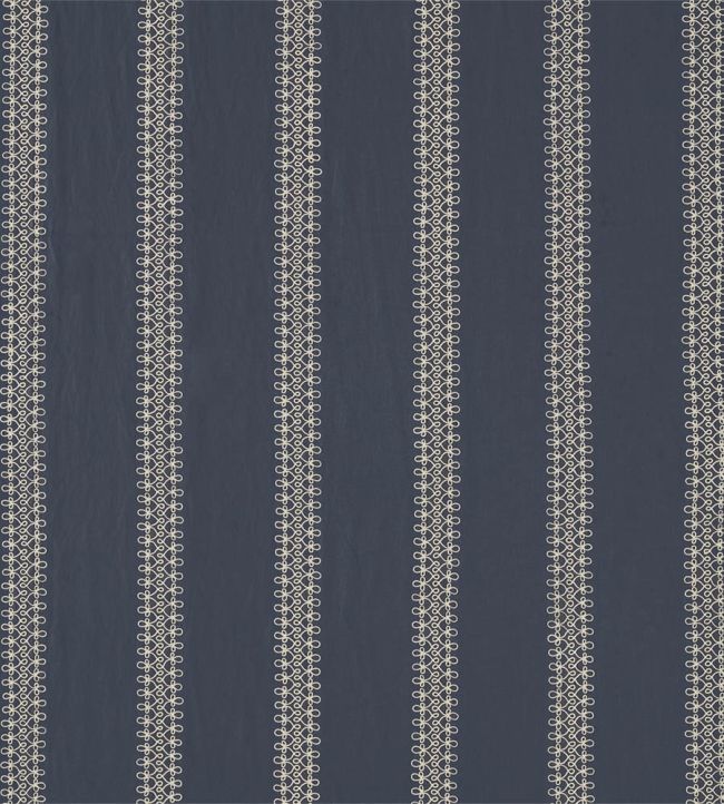 Burnett Stripe Fabric by Sanderson Indigo