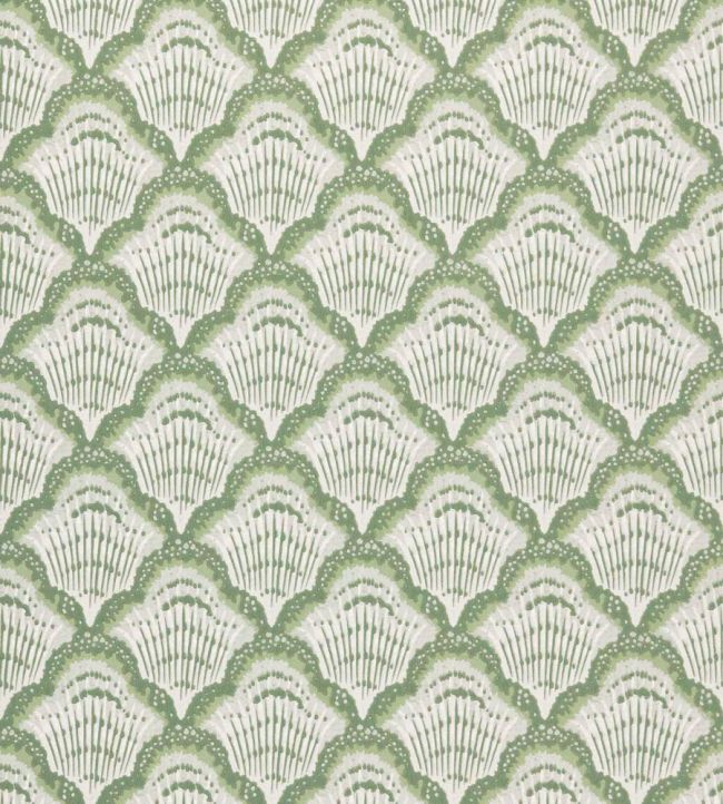 Calico Shell Wallpaper by 1838 Wallcoverings Verde
