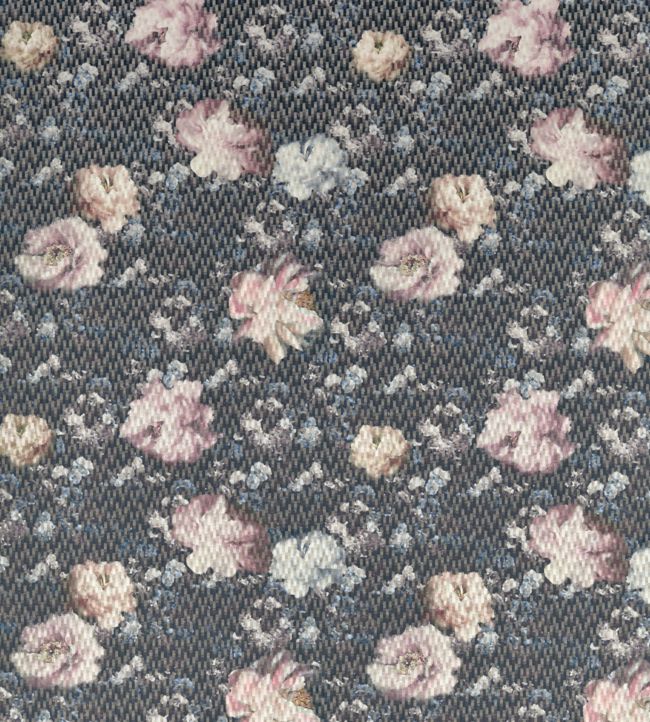 Camile Fabric by Clarke & Clarke Blush/Charcoal