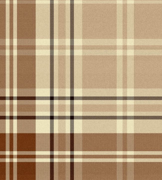 Chesterfield Plaid Wallpaper by MINDTHEGAP Cappuccino