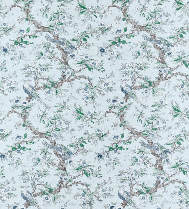 Chintz Fabric by Zoffany Blue Stone
