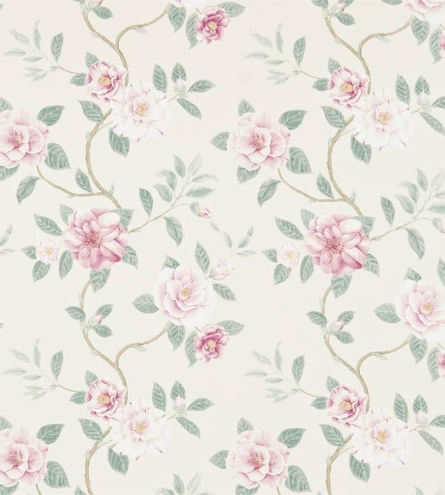 Christabel Fabric by Sanderson Rose/Pewter