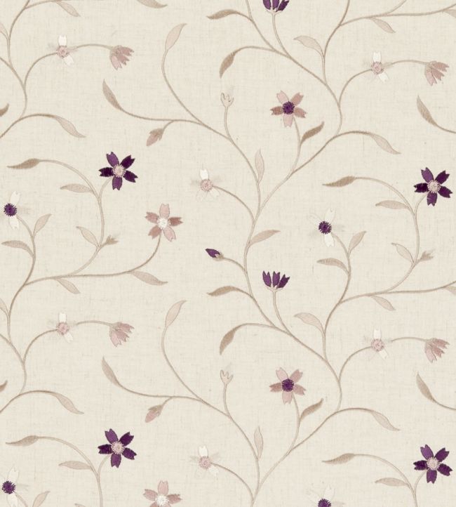 Mellor Fabric by Clarke & Clarke Heather