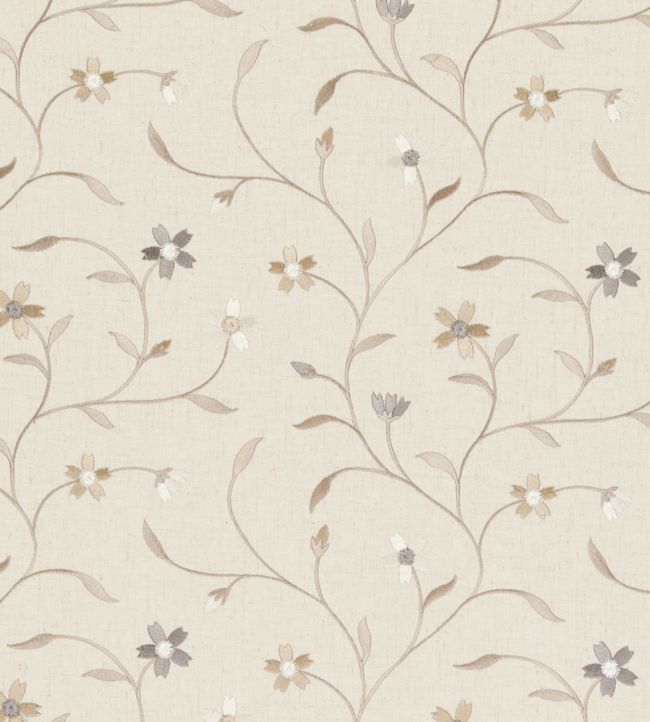 Mellor Fabric by Clarke & Clarke Natural