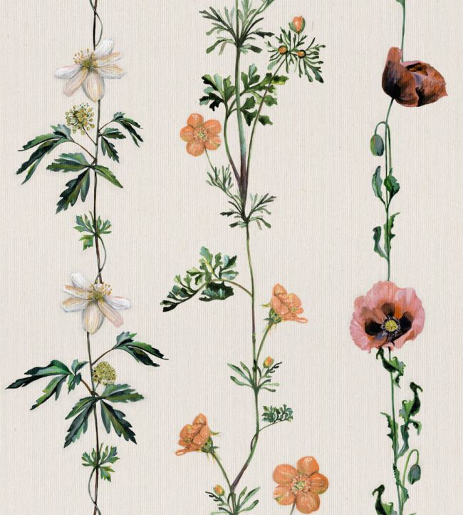 Climbing Flowers Wallpaper by Coordonne Linen