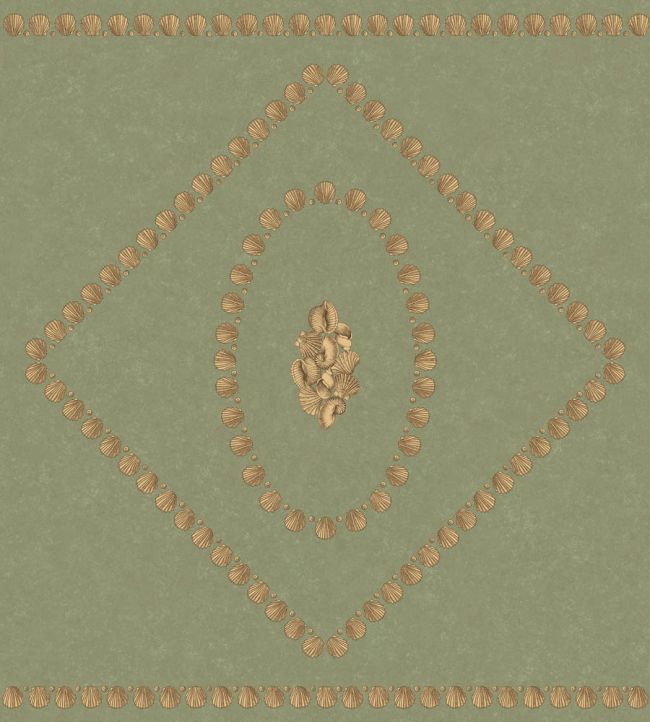 Conchiglie Wallpaper by Cole & Son Antique Gold on Ivy