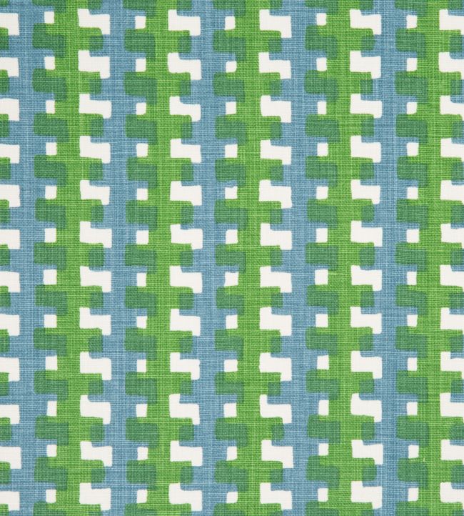 Cremaillere Fabric by Christopher Farr Cloth Green
