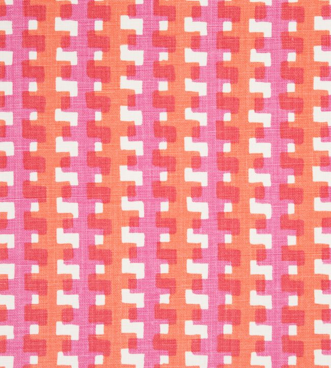 Cremaillere Fabric by Christopher Farr Cloth Hot Pink