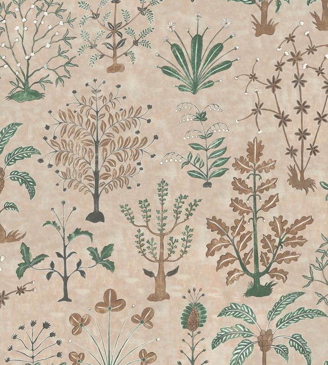 Cynthia Wallpaper by Josephine Munsey Plaster Pink
