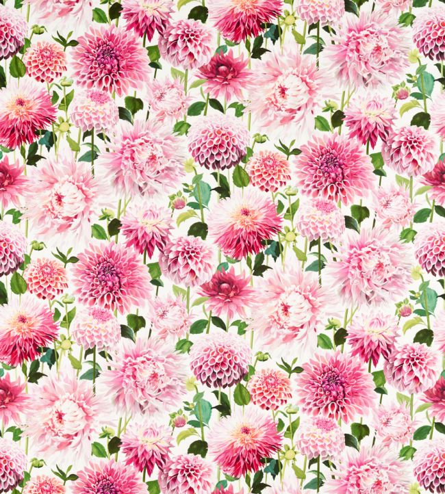 Dahlia Fabric by Harlequin Blossom / Emerald / New Beginnings