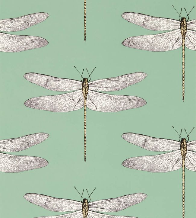 Demoiselle Wallpaper by Harlequin Seaglass/First Light/Sand