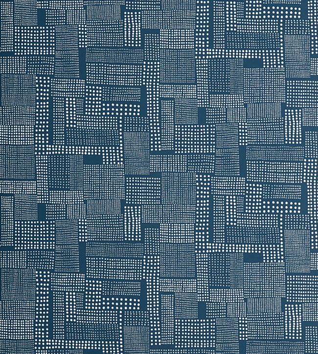 Dots Wallpaper by MissPrint Petrol Blue